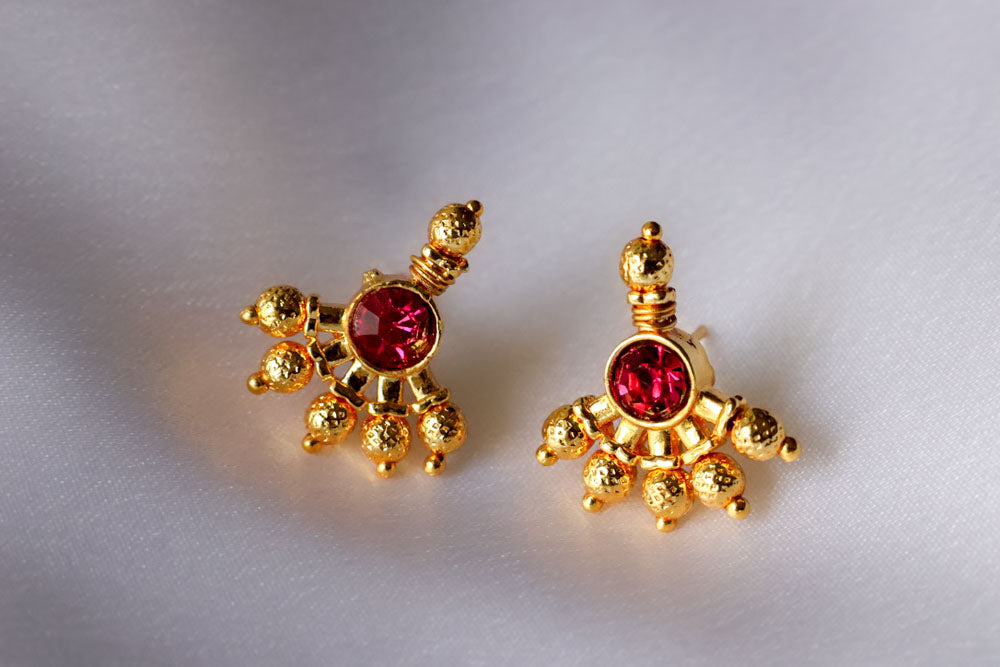Tarini Golden Pancham Earring