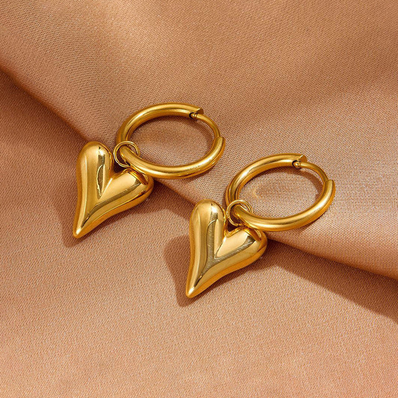 Tarini Heart with Ring Earring