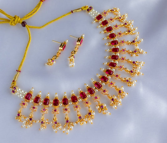 Tarini Multicolor Rhinestone Necklace