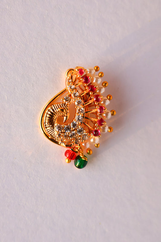 Tarini peacock shine Nosepin