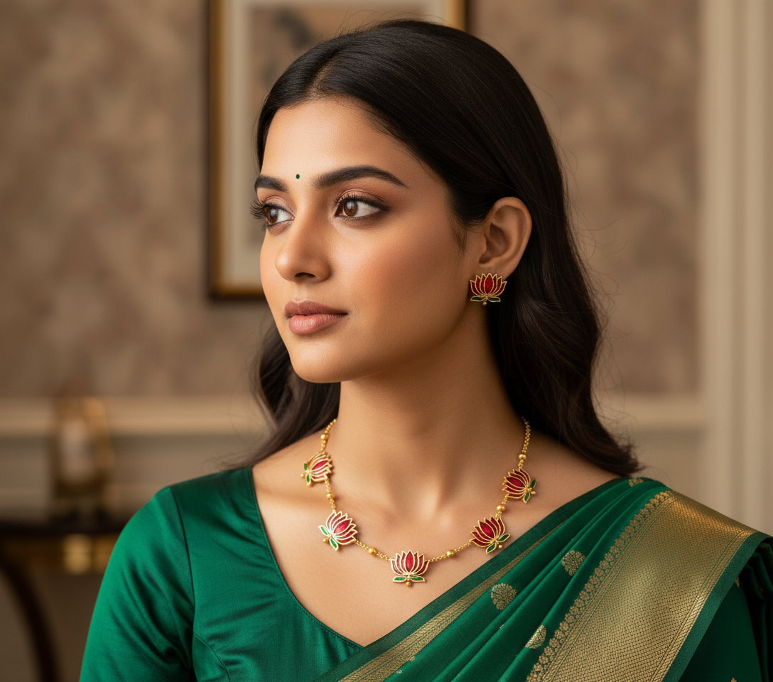 Tarini Lotus Necklace