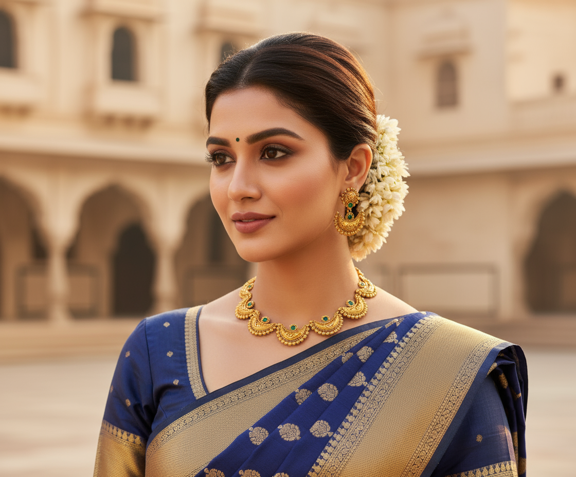 Tarini Chandra Oxidised Necklace