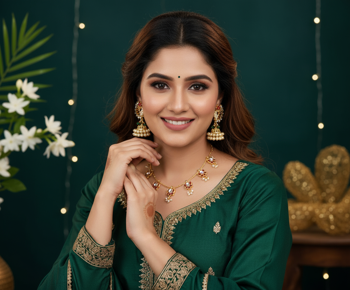 Tarini Kundan Style Light Necklace