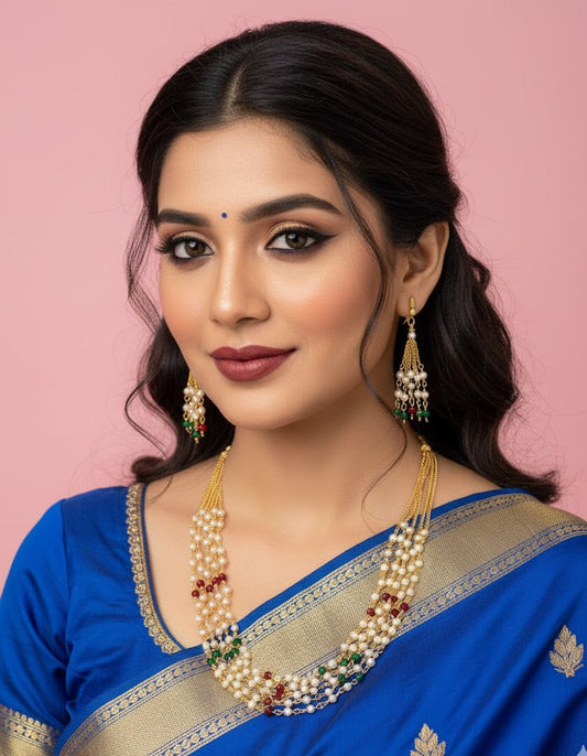 Tarini Pearl Lace Necklace