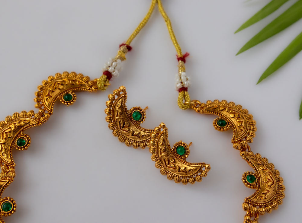 Tarini Chandra Oxidised Necklace