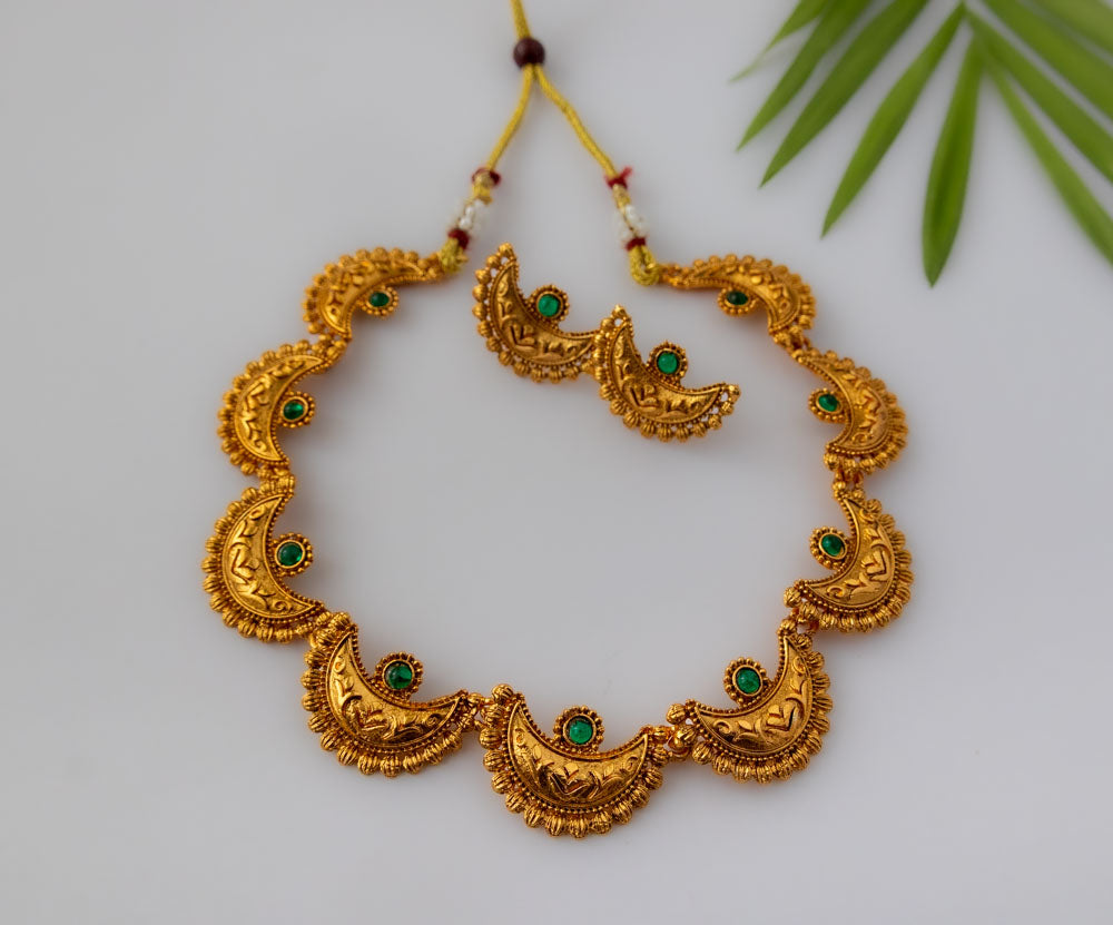 Tarini Chandra Oxidised Necklace