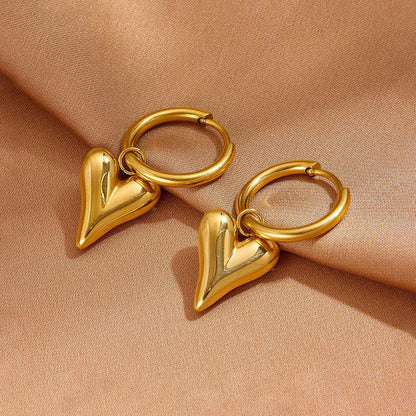 Tarini Heart with Ring Earring
