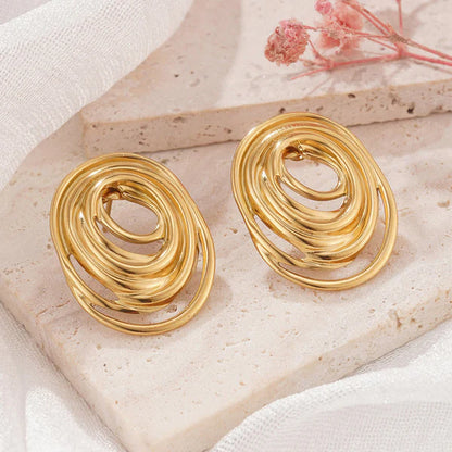 Tarini Spiral Stud Earring