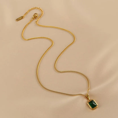 Tarini Green Pendant Necklace