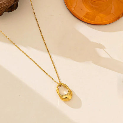 Tarini Hoop Pendant Necklace