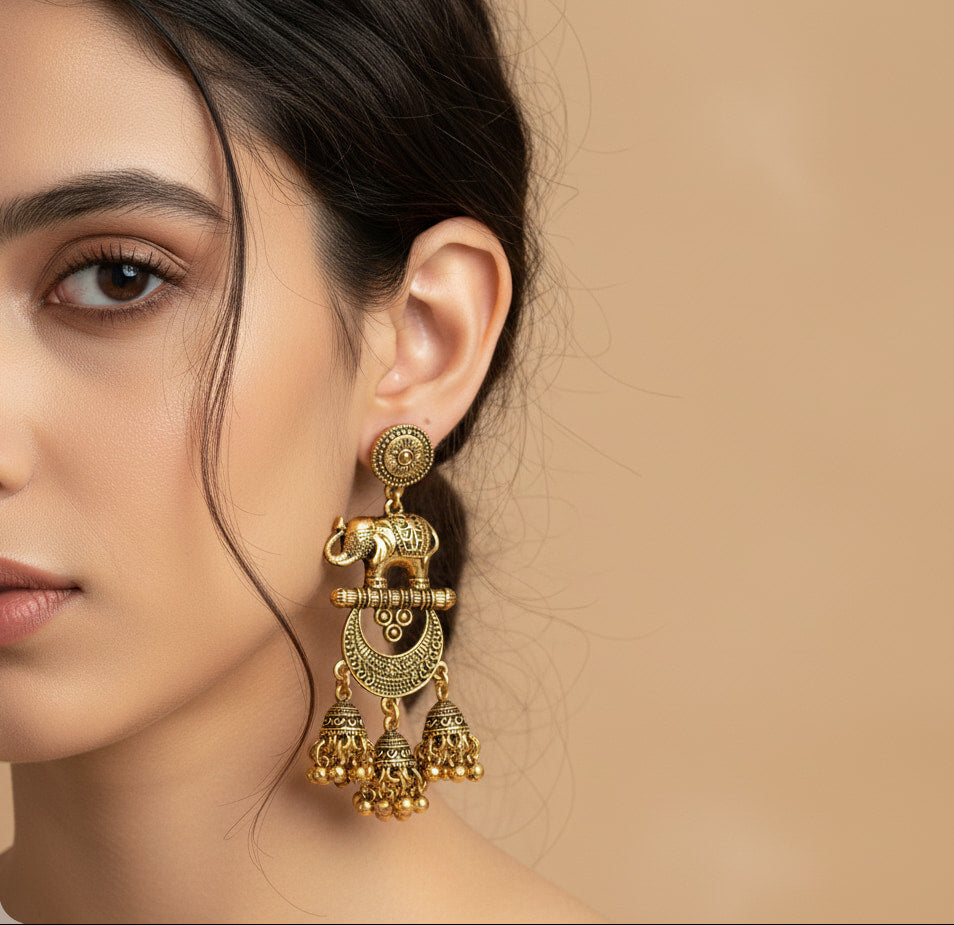 Tarini Elephant Earring