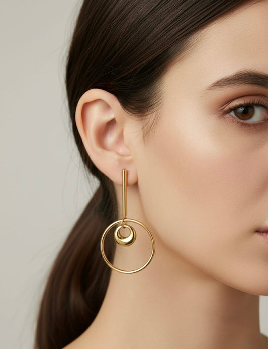 Tarini String Ring Earrings
