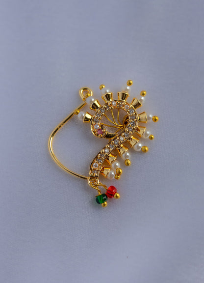 Tarini Stylish Peacock Nosepin