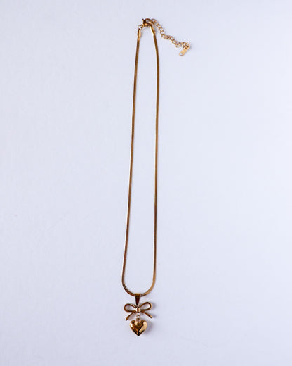 Tarini Bow with heart necklace
