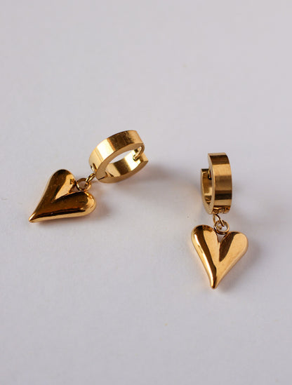 Tarini Bold Heart Earrings