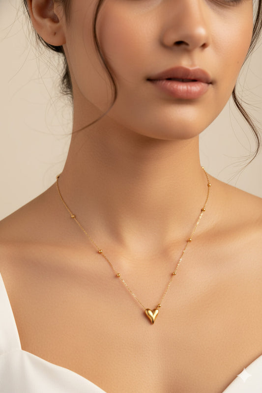 Tarini Heart Pendant Chain Necklace