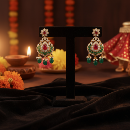 Tarini Premium Necklace with earrings