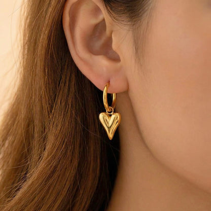 Tarini Heart with Ring Earring