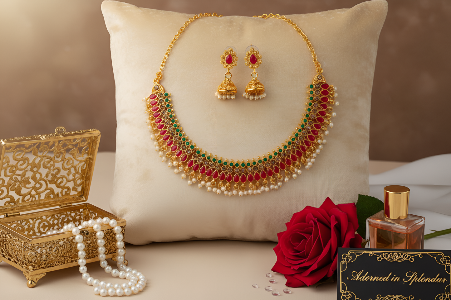 Tarini Necklace With Earring