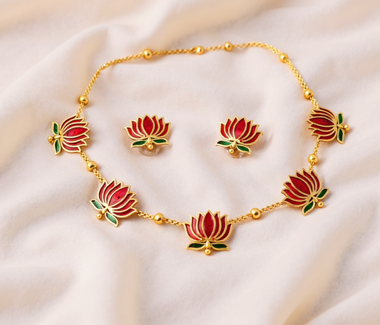 Tarini Lotus Necklace