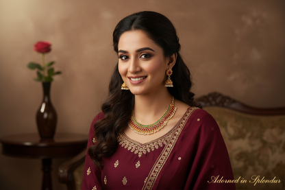 Tarini Necklace With Earring