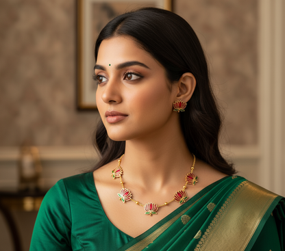Tarini Lotus Necklace